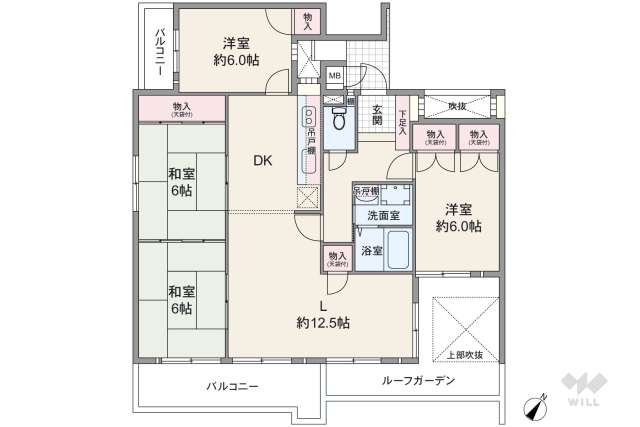 三井上社ハイツ:間取り図面