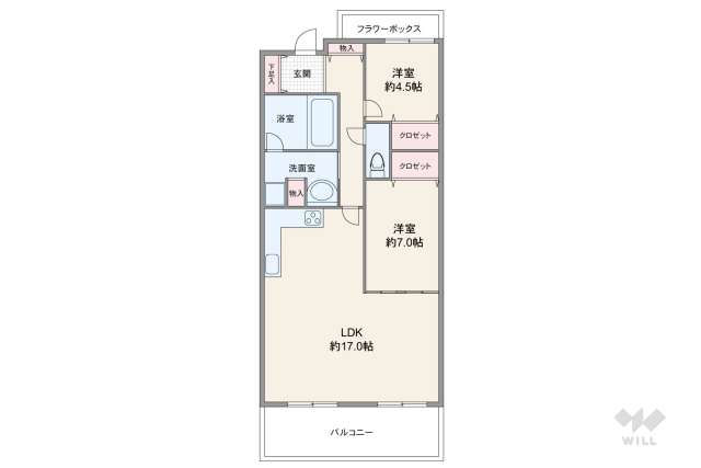 本山南パークマンション:間取り図面