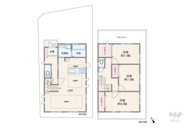 春日井市西尾町 一戸建て:間取り図面