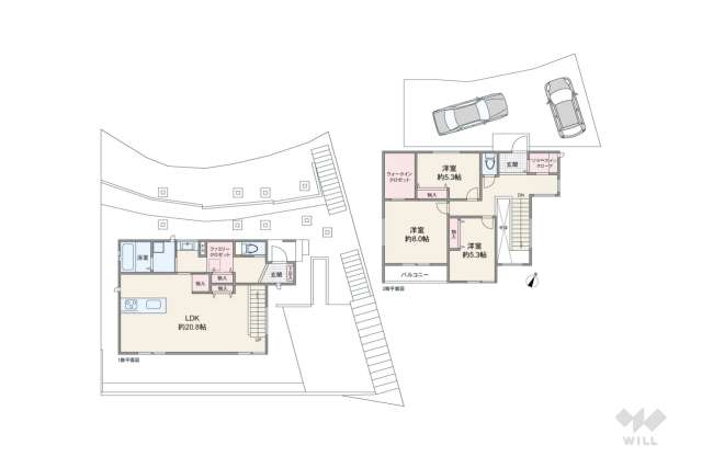 宝塚市野上6丁目 一戸建て:間取り図面