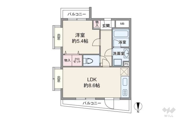 ベルジェ多摩川:間取り図面
