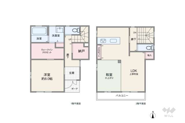 尼崎市浜田町4丁目 一戸建て:間取り図面