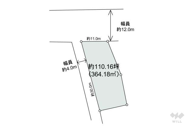 尾張旭市南原山町赤土 土地(敷地面積:364.18㎡)|ウィル不動産 尾張旭市南原山町赤土 土地(敷地面積:364.18㎡)|ウィル不動産