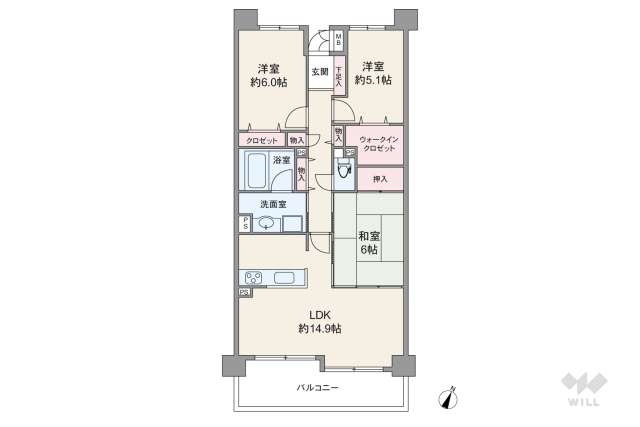 グランコート喜多山:間取り図面
