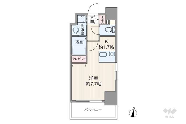 プレサンス名古屋城前:間取り図面