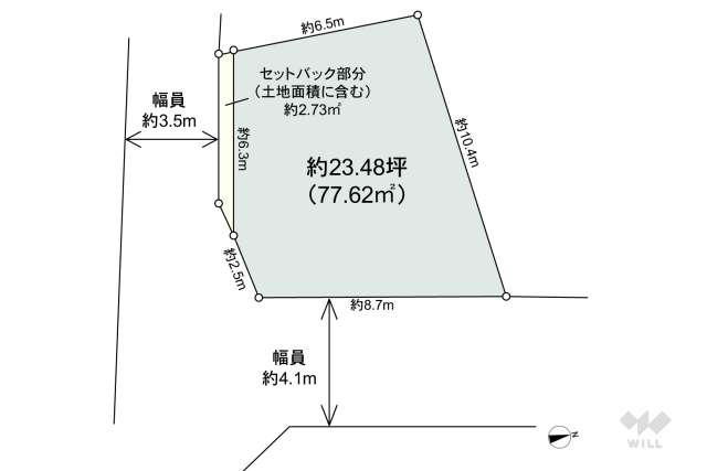 伊丹市松ケ丘4丁目 土地:間取り図面