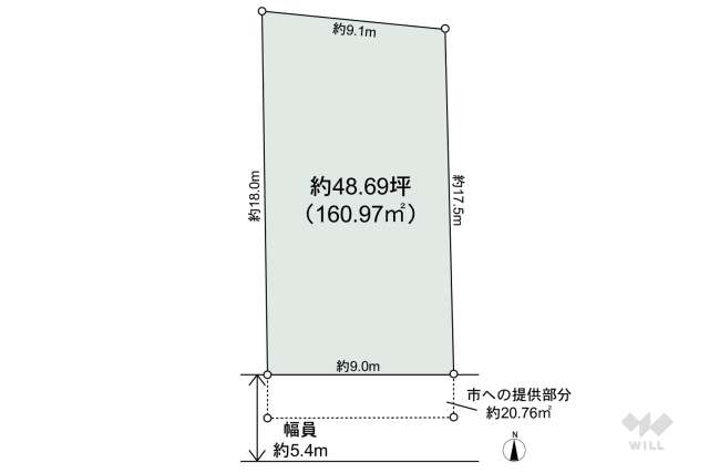 瀬戸市水北町 土地:間取り図面