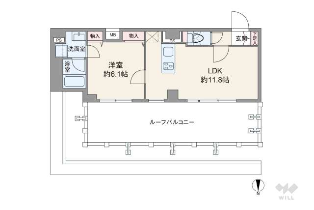 リヴシティ西早稲田:間取り図面