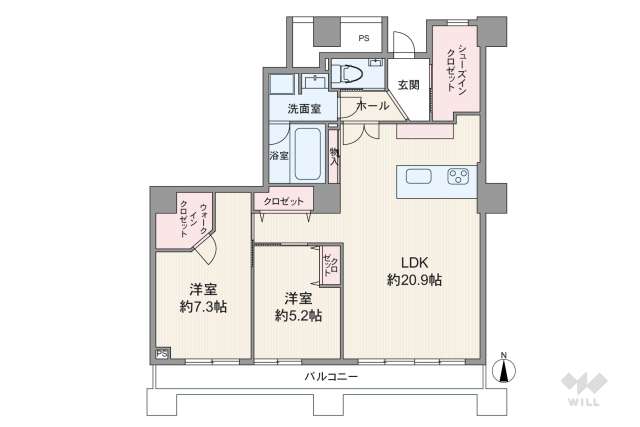 西戸山タワーホウムズノースタワー:間取り図面