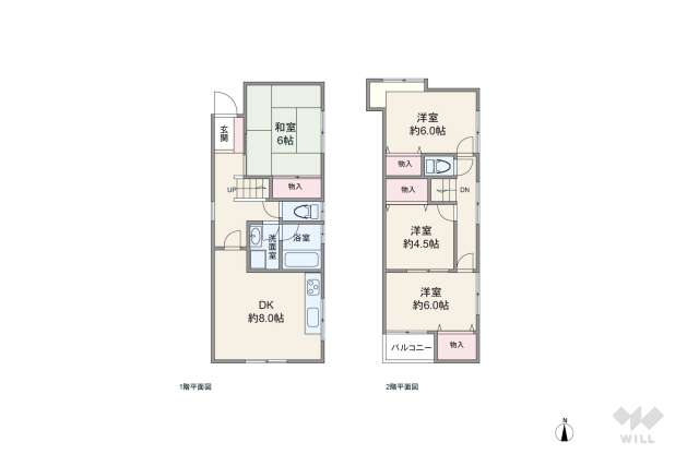 尼崎市尾浜町1丁目 一戸建て:間取り図面