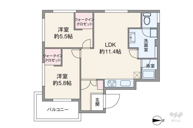 マンション月見台:間取り図面
