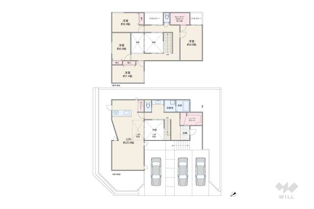 箕面市小野原東4丁目 一戸建て:間取り図面