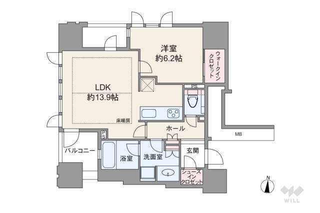 プラウドタワー名古屋丸の内ステーションマークス:間取り図面