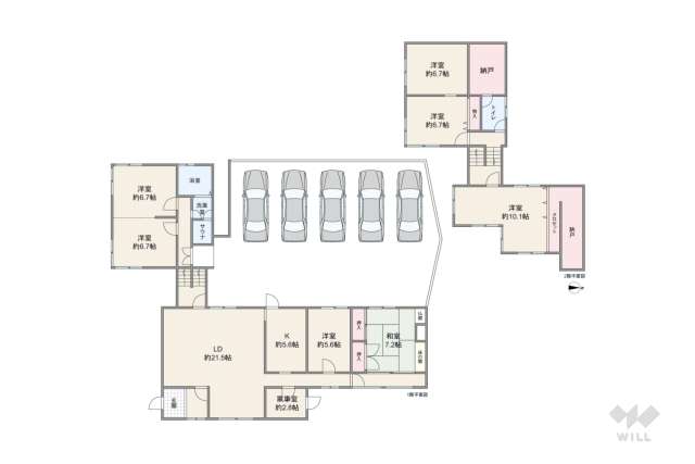 高槻市大字原 中古一戸建て（建物271.04㎡・土地429.38