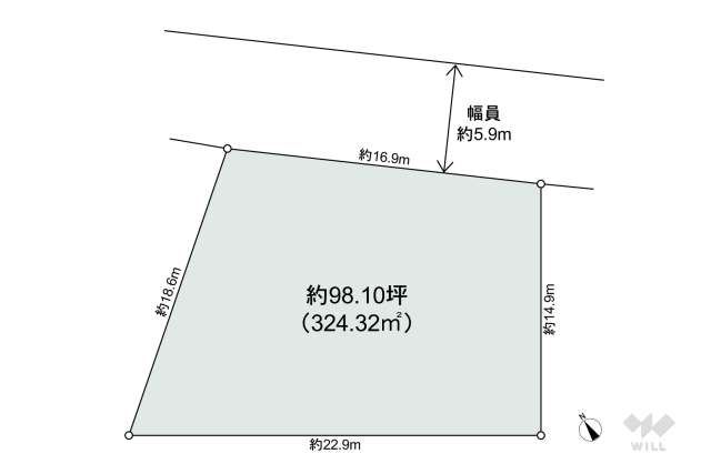 日進市米野木町南山 土地:間取り図面