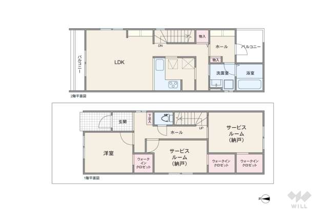 名古屋市中村区鴨付町1丁目 一戸建て:間取り図面