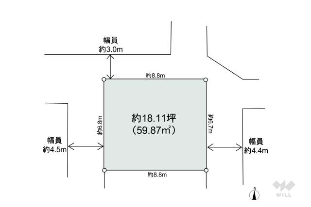 高槻市天川新町 土地:間取り図面