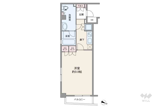 日神デュオステージ仲池上:間取り図面
