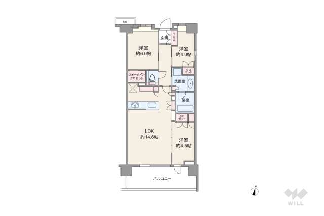 パークシティ高田馬場:間取り図面