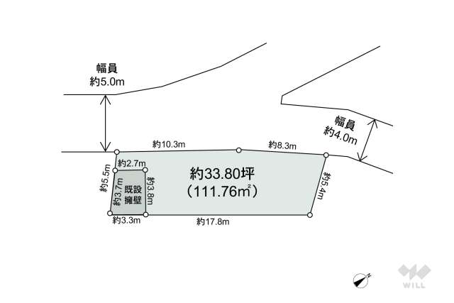 箕面市桜井3丁目 土地:間取り図面