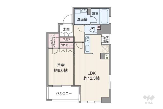 アルス心斎橋:間取り図面