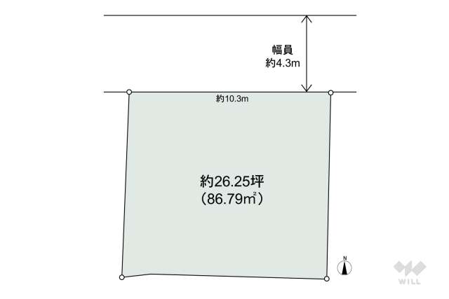 箕面市瀬川2丁目 土地:間取り図面