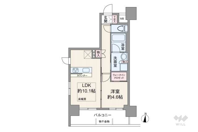 プレサンスロジェ丸の内CENTRAL CASA:間取り図面