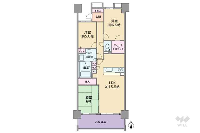 グランドメゾン茶屋が坂:間取り図面
