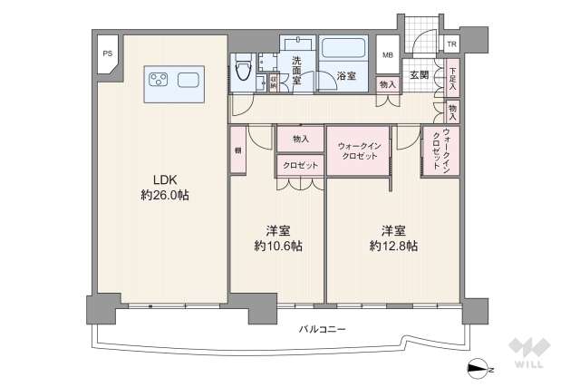 大阪ひびきの街ザ・サンクタスタワー:間取り図面