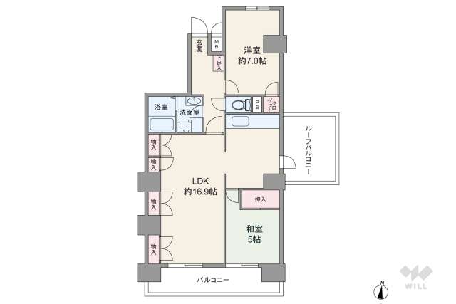 ライオンズマンション花見通:間取り図面