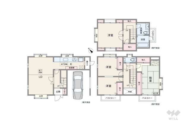新宿区西早稲田3丁目 一戸建て:間取り図面