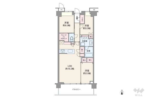 パークシティ高田馬場 （7階・南向き）｜ウィル不動産販売［物件