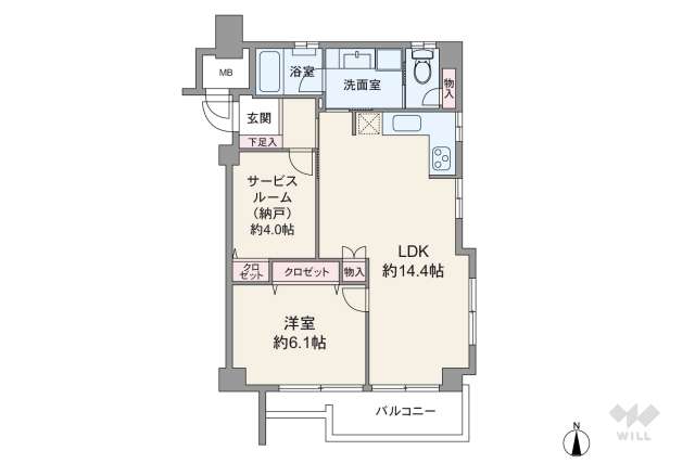 中銀下北沢マンシオン:間取り図面
