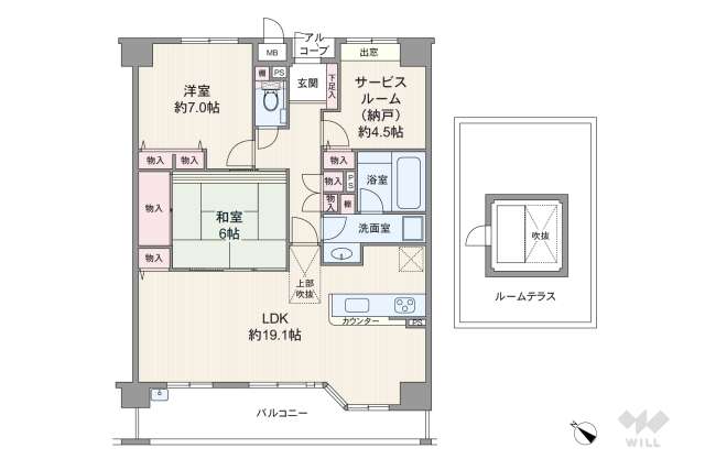 パレ宝塚中山ファインステイ:間取り図面