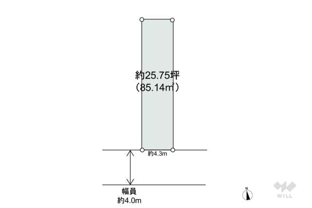 名古屋市中区伊勢山2丁目 土地:間取り図面