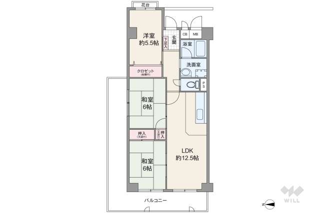 シャルマンコーポ塚本:間取り図面