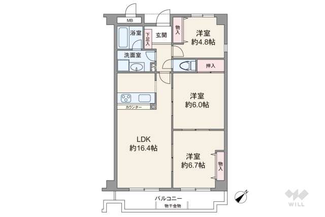 エスペランス上野:間取り図面