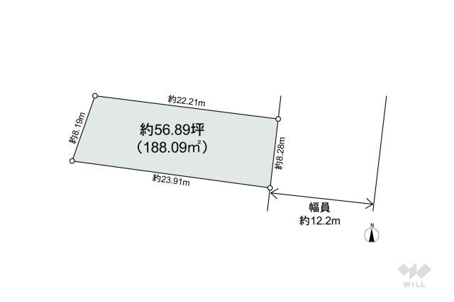 瀬戸市水無瀬町 土地:間取り図面