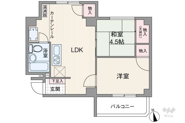 ラポール池下:間取り図面
