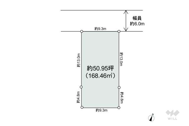 尾張旭市南本地ケ原町2丁目 土地:間取り図面