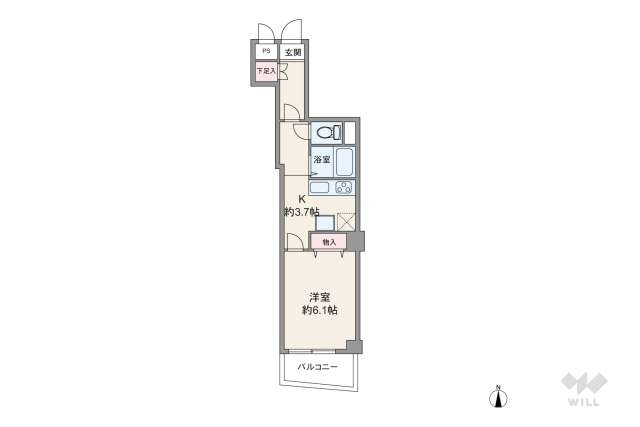 朝日プラザ北新宿:間取り図面