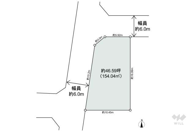 名古屋市守山区大字上志段味字東谷 土地:間取り図面