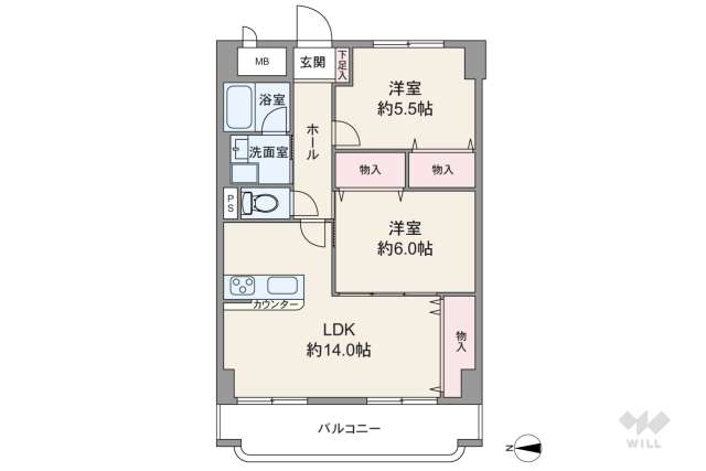 シャンボール茨木:間取り図面