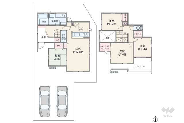 春日井市中央台7丁目 一戸建て:間取り図面
