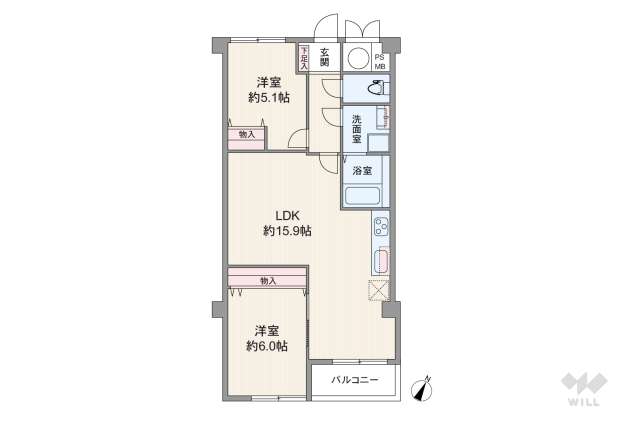 ライオンズマンション覚王山:間取り図面