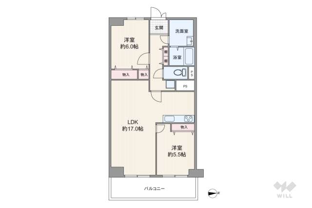カネボウ浜甲子園グリーンマンション:間取り図面