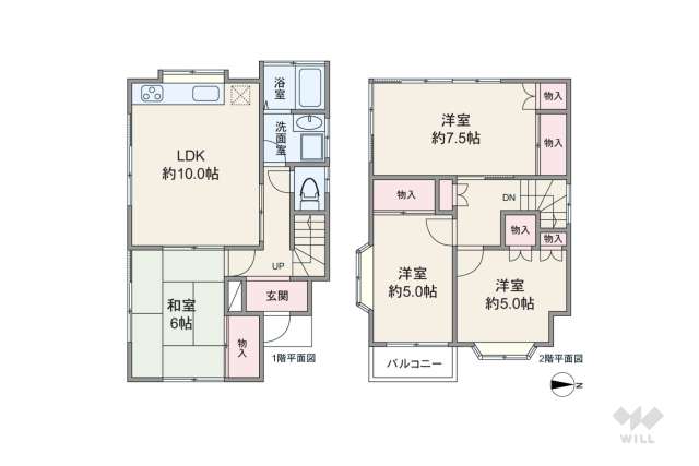 川崎市高津区久末 一戸建て:間取り図面