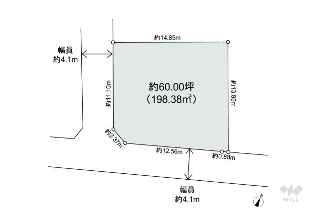 宝塚市長寿ガ丘 土地:間取り図面