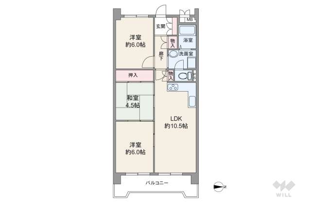 立花ジョイタウン:間取り図面