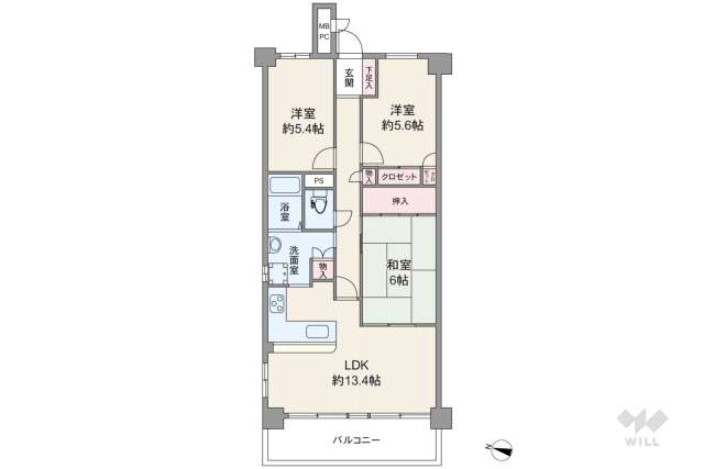 エクセル北青木:間取り図面